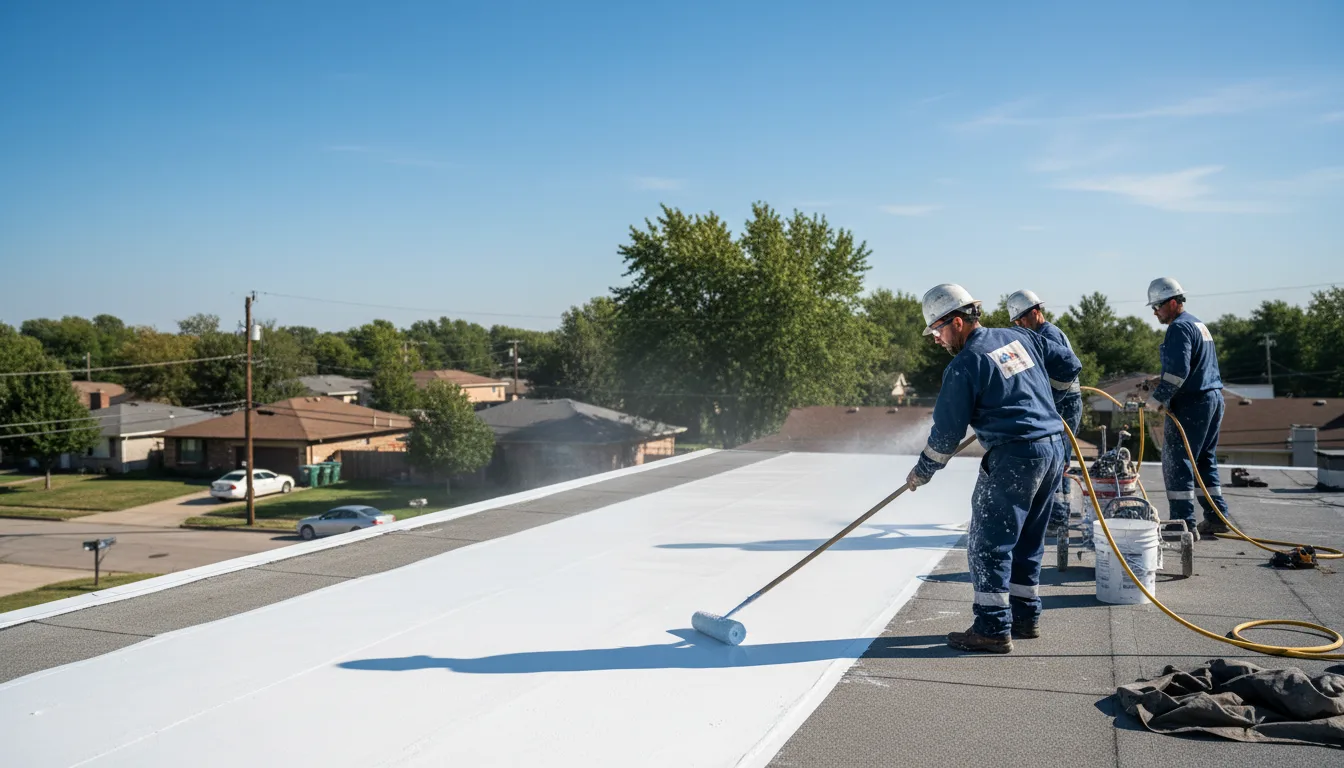 Commercial roof coating in Bryan, TX near me